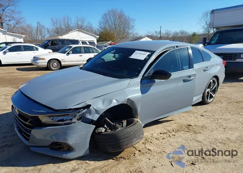 2021 Honda Accord Sport z USA, uszkodzony, nr VIN 1HGCV1F37MA028045